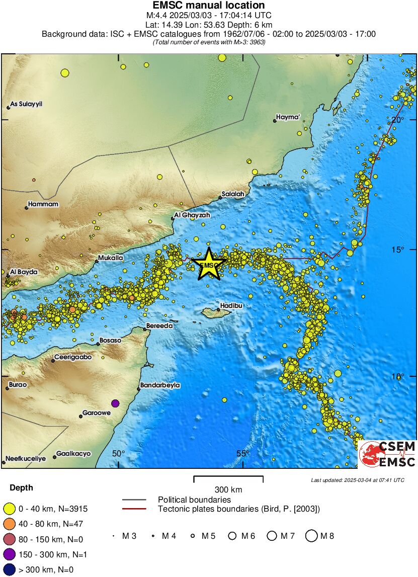 wide historical seismicity
