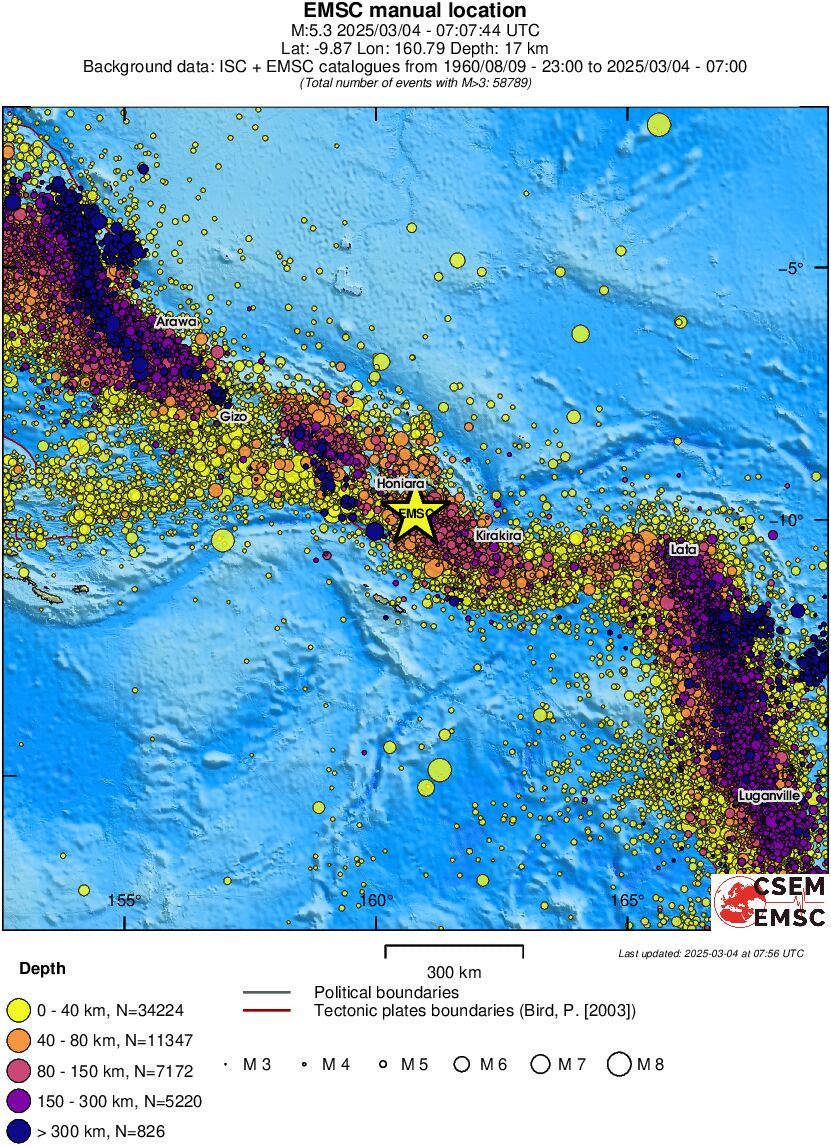 wide historical seismicity
