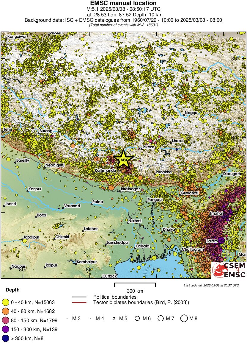 wide historical seismicity