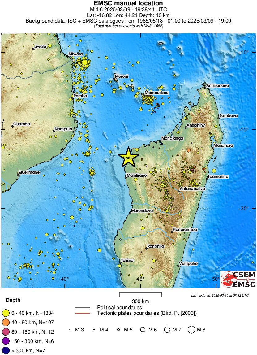 wide historical seismicity