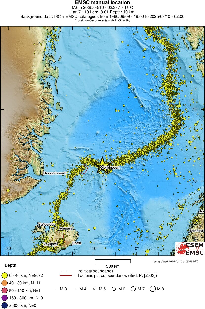wide historical seismicity