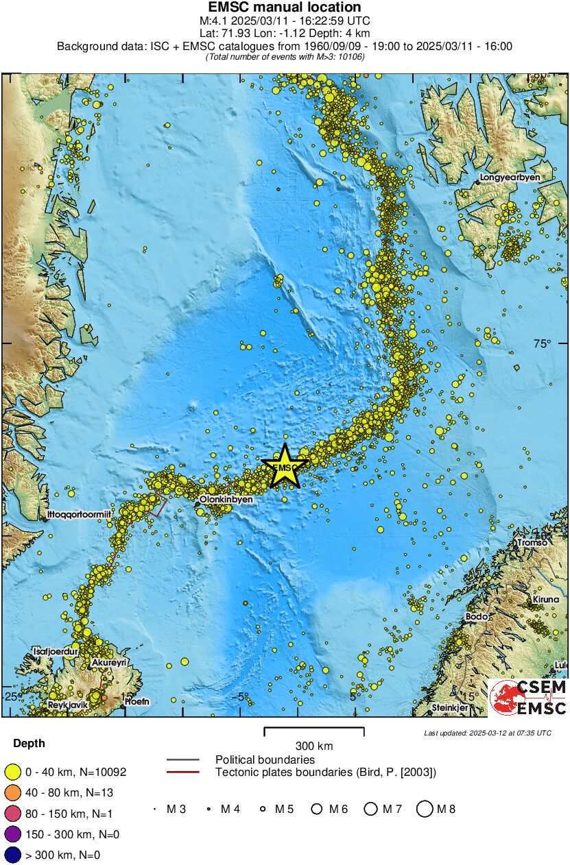 wide historical seismicity