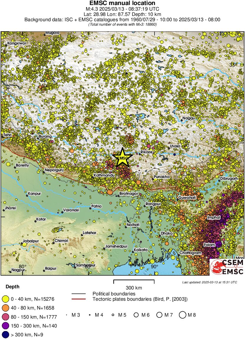 wide historical seismicity