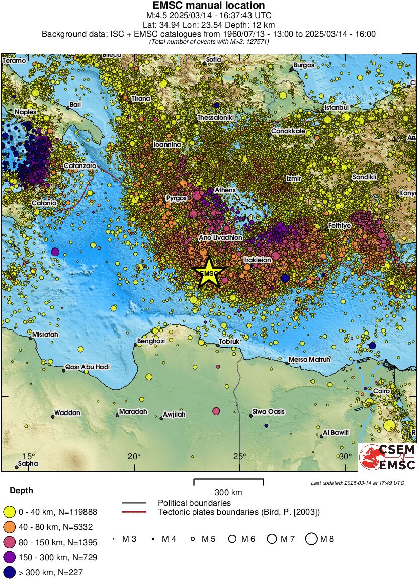 wide historical seismicity