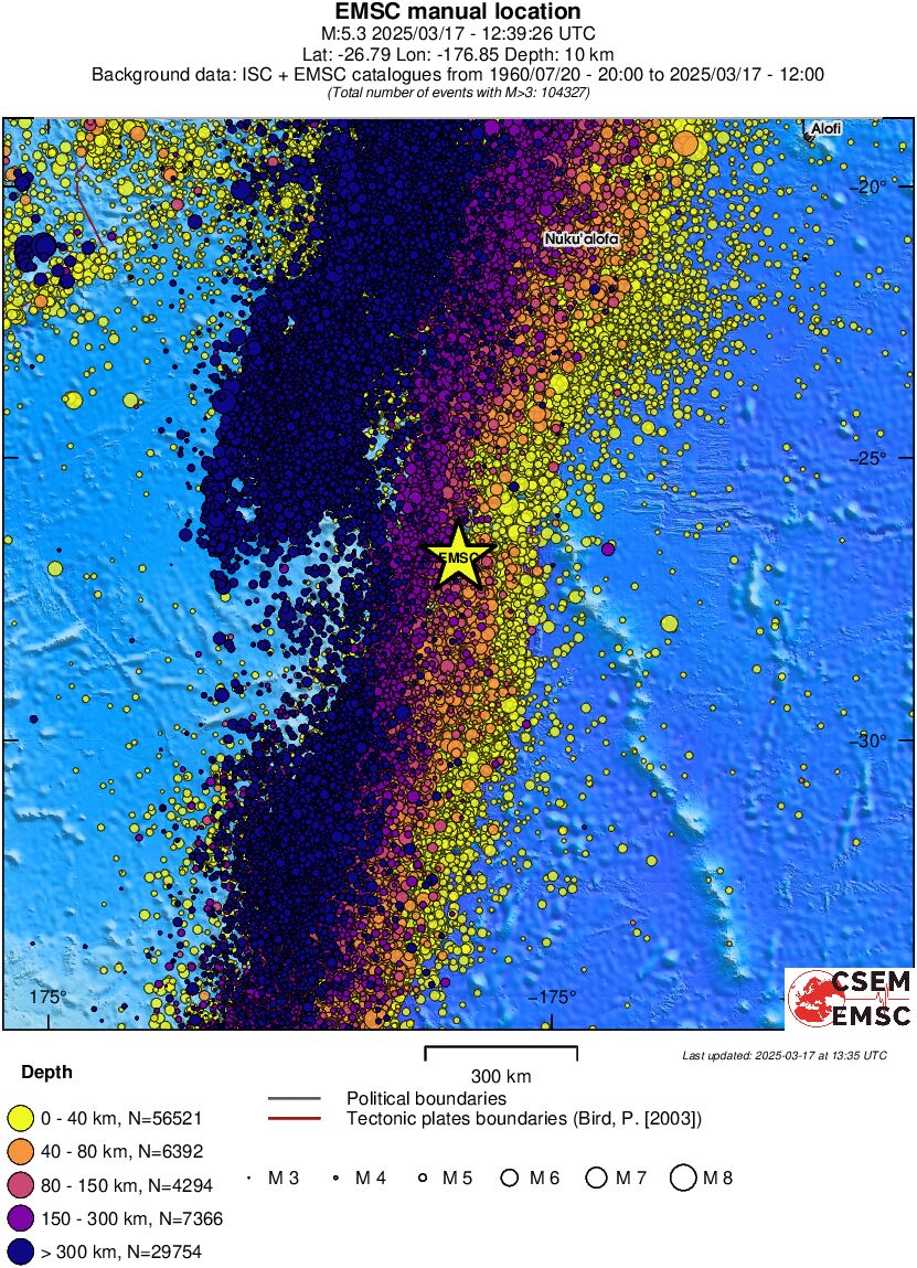 wide historical seismicity