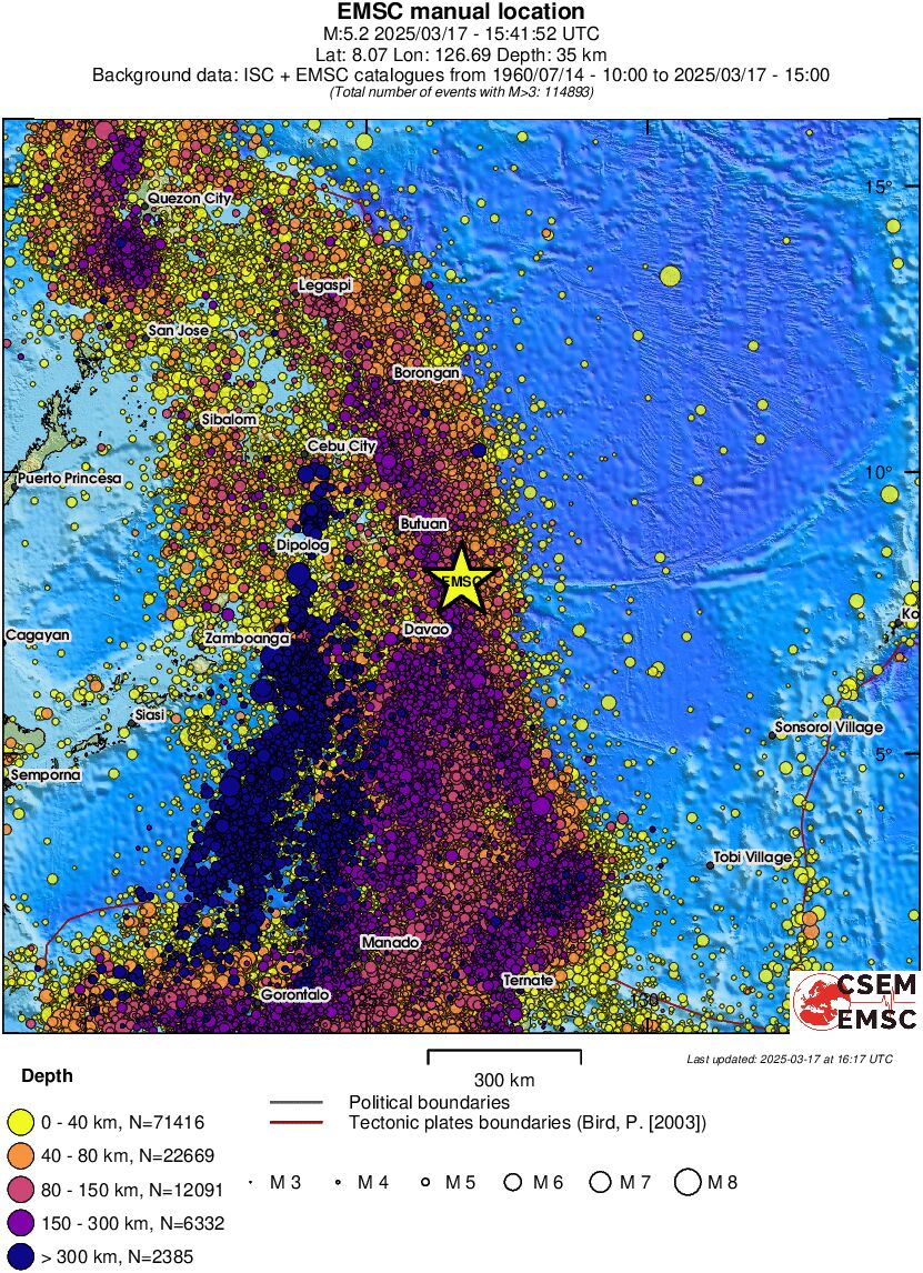 wide historical seismicity