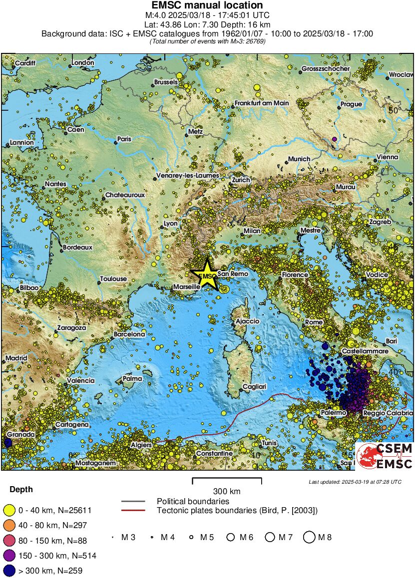 wide historical seismicity