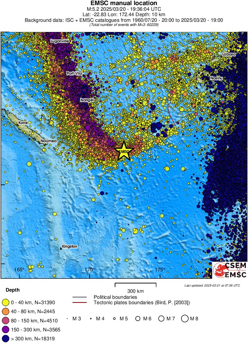 wide historical seismicity