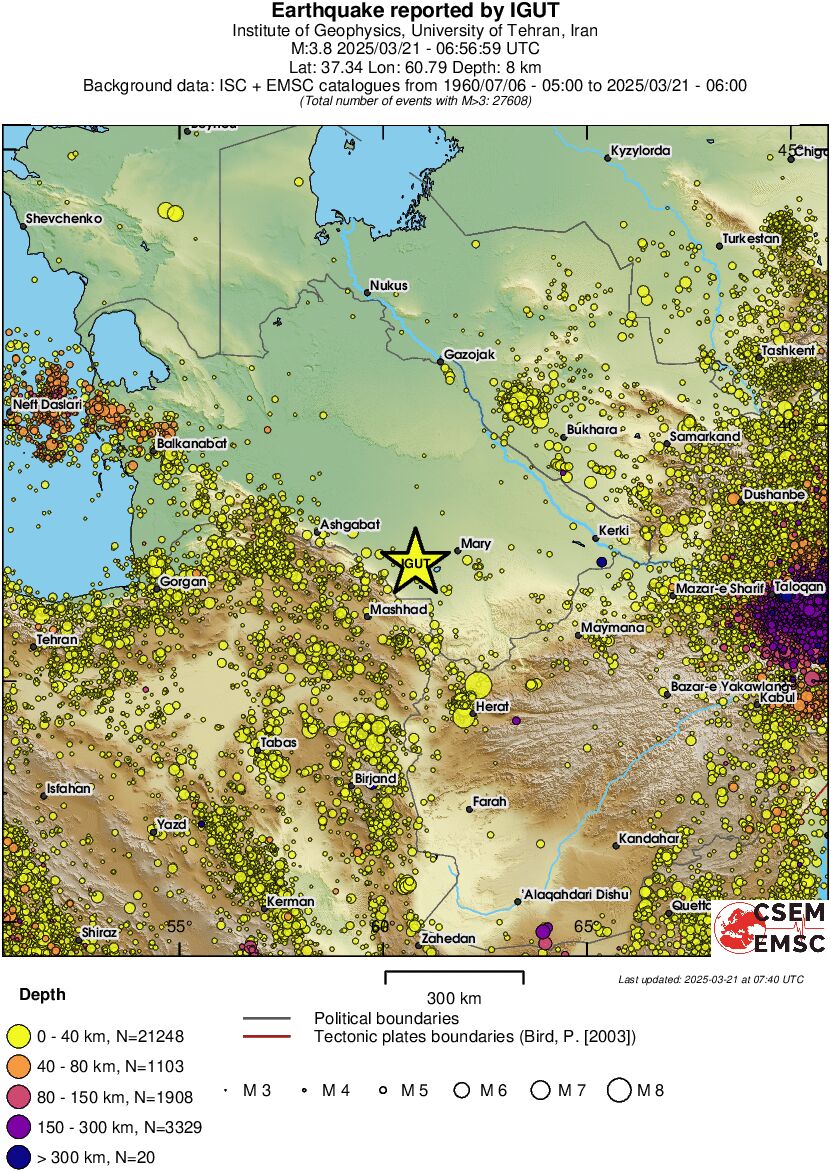 wide historical seismicity