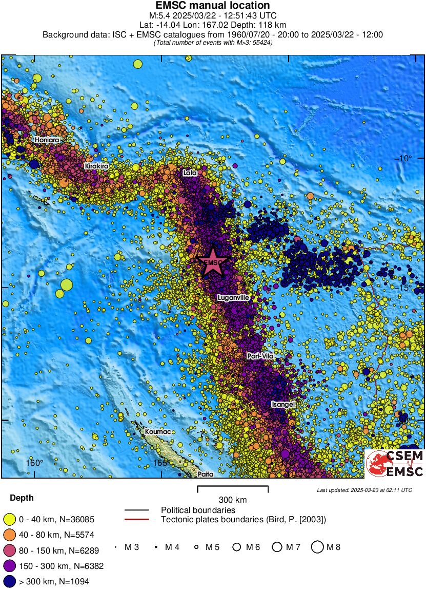 wide historical seismicity
