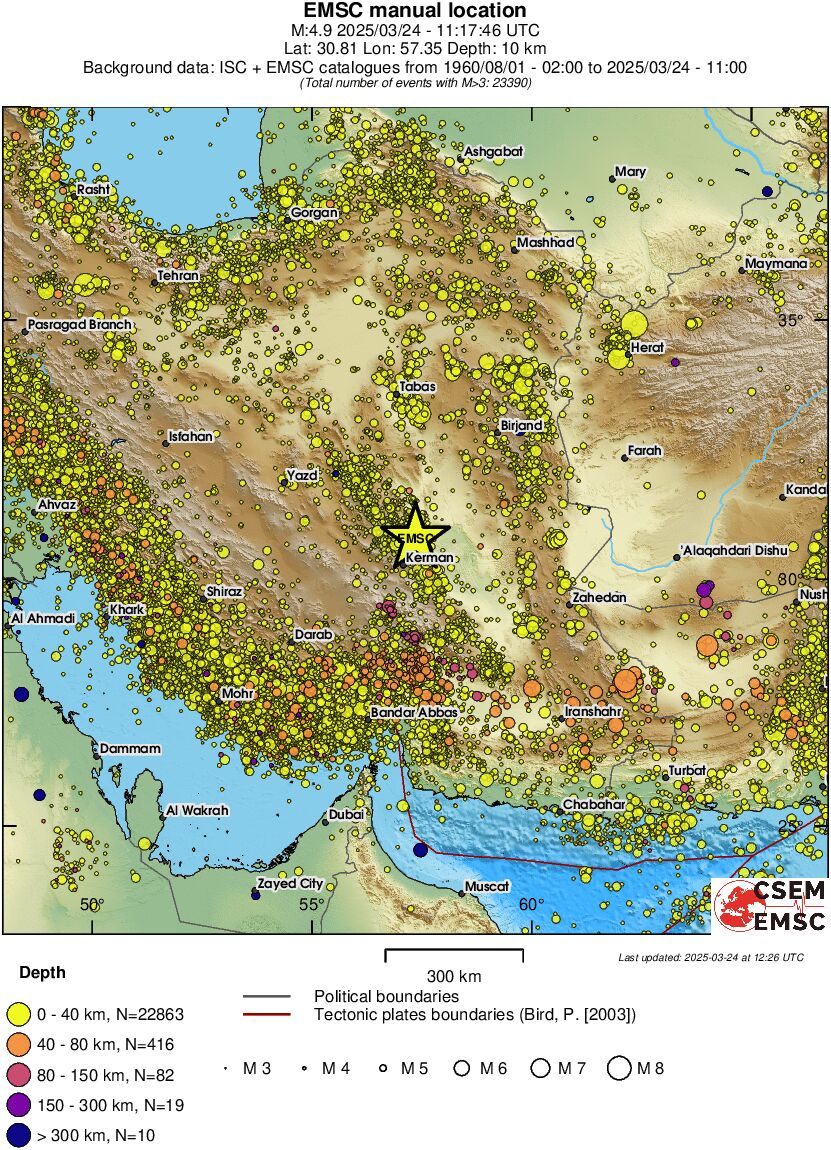 wide historical seismicity