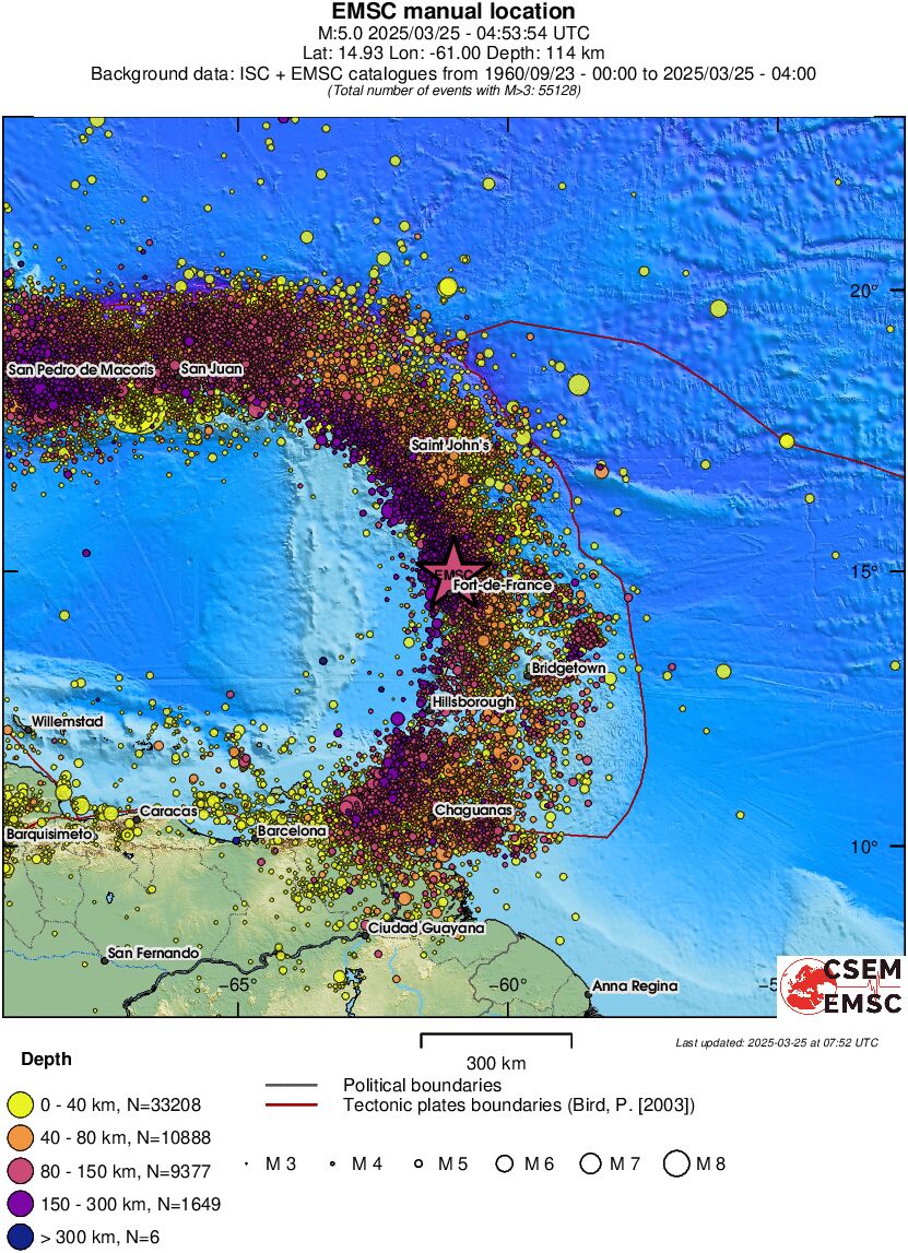 wide historical seismicity