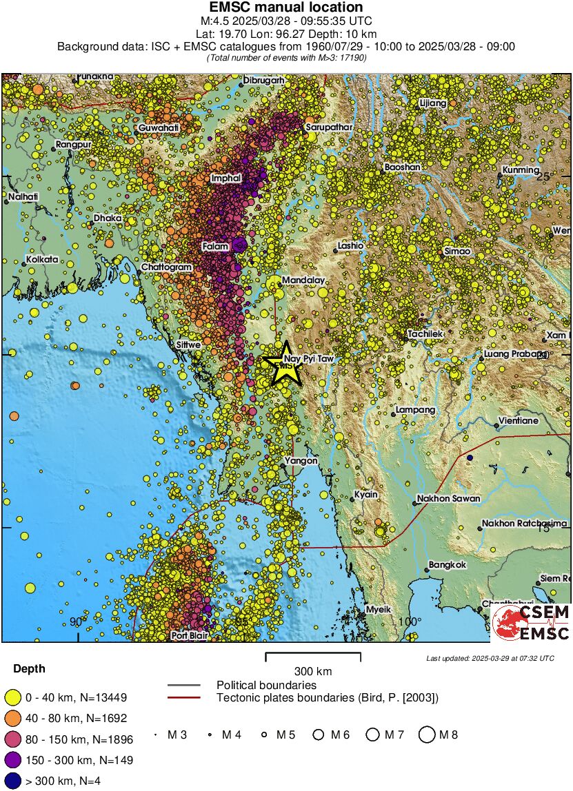 wide historical seismicity