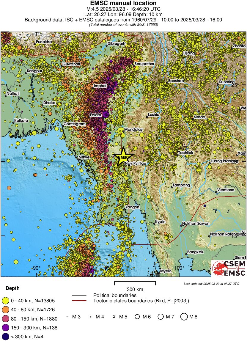 wide historical seismicity