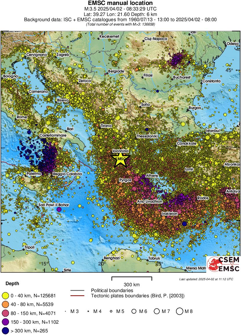 wide historical seismicity