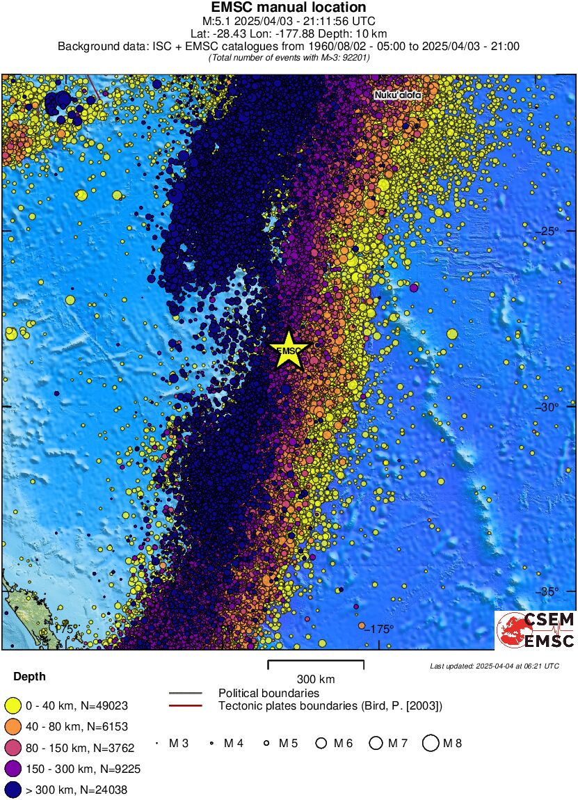 wide historical seismicity