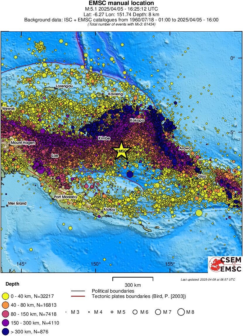 wide historical seismicity