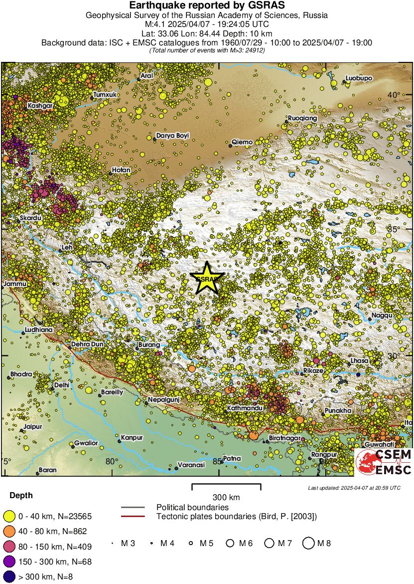wide historical seismicity