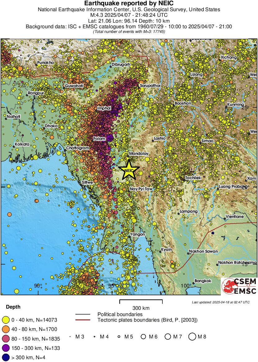 wide historical seismicity