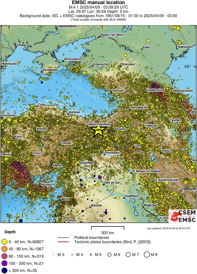 wide historical seismicity