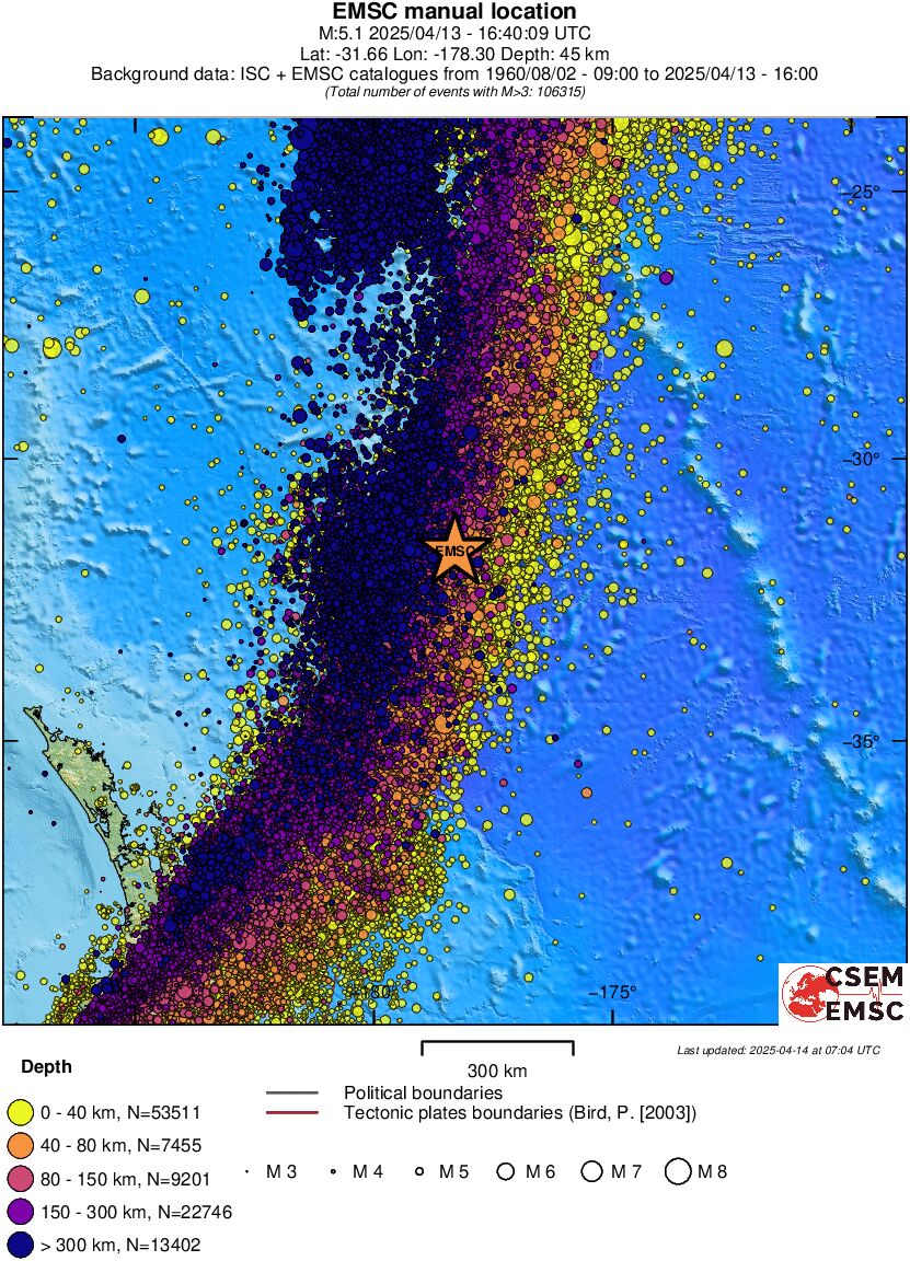wide historical seismicity