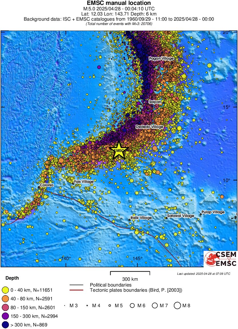 wide historical seismicity