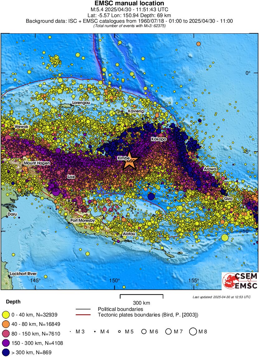 wide historical seismicity
