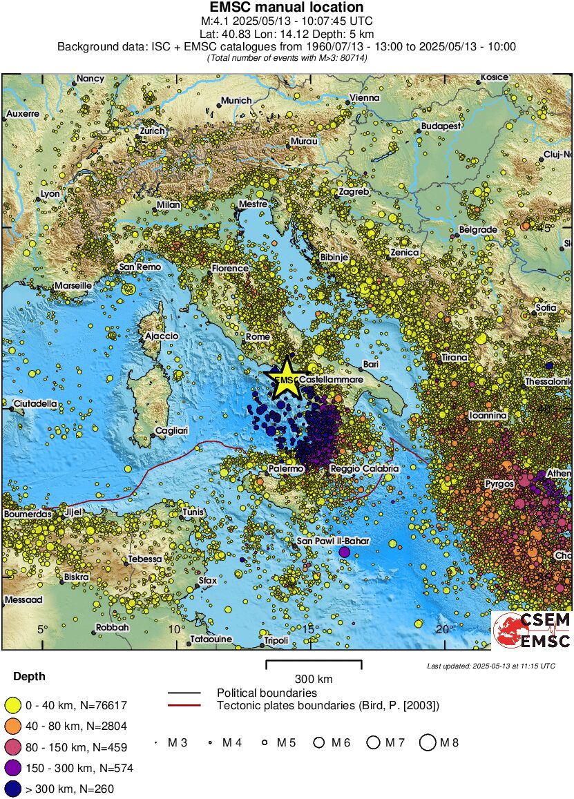 wide historical seismicity