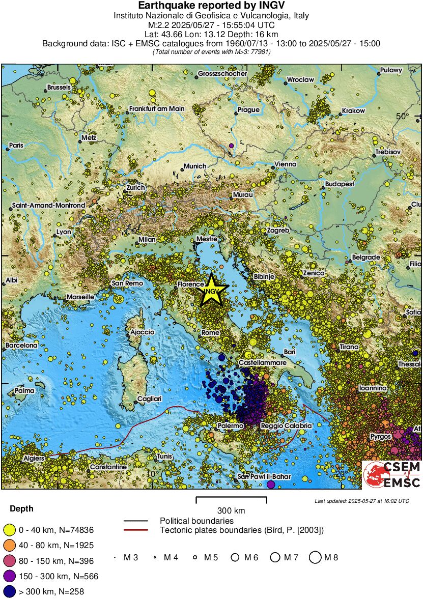 wide historical seismicity