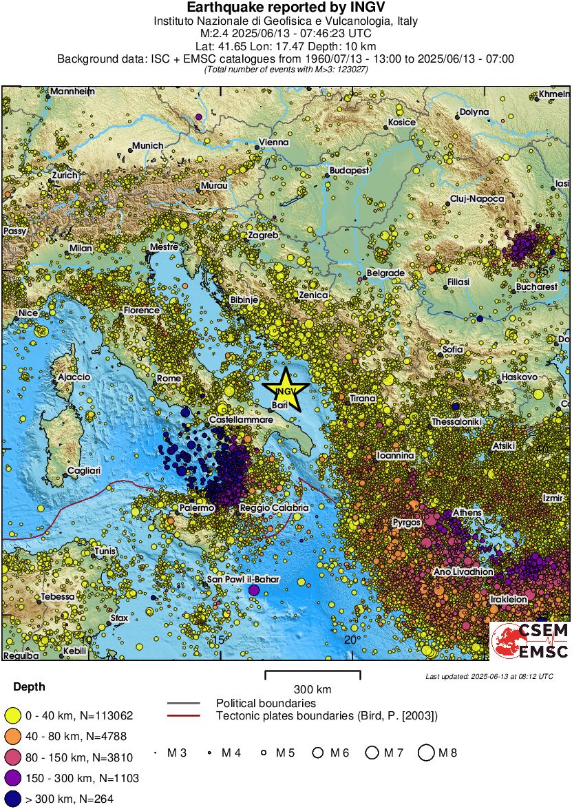 wide historical seismicity