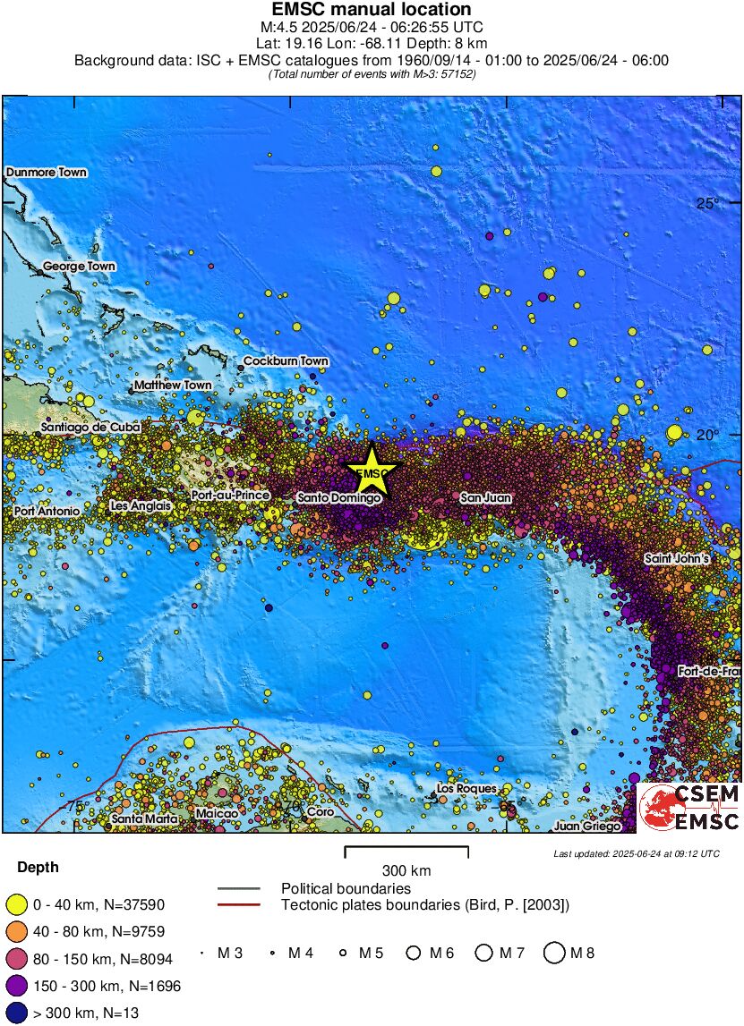 wide historical seismicity