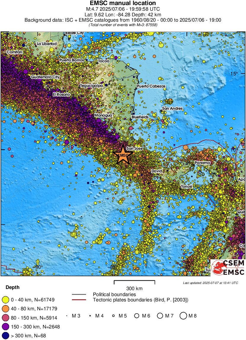 wide historical seismicity