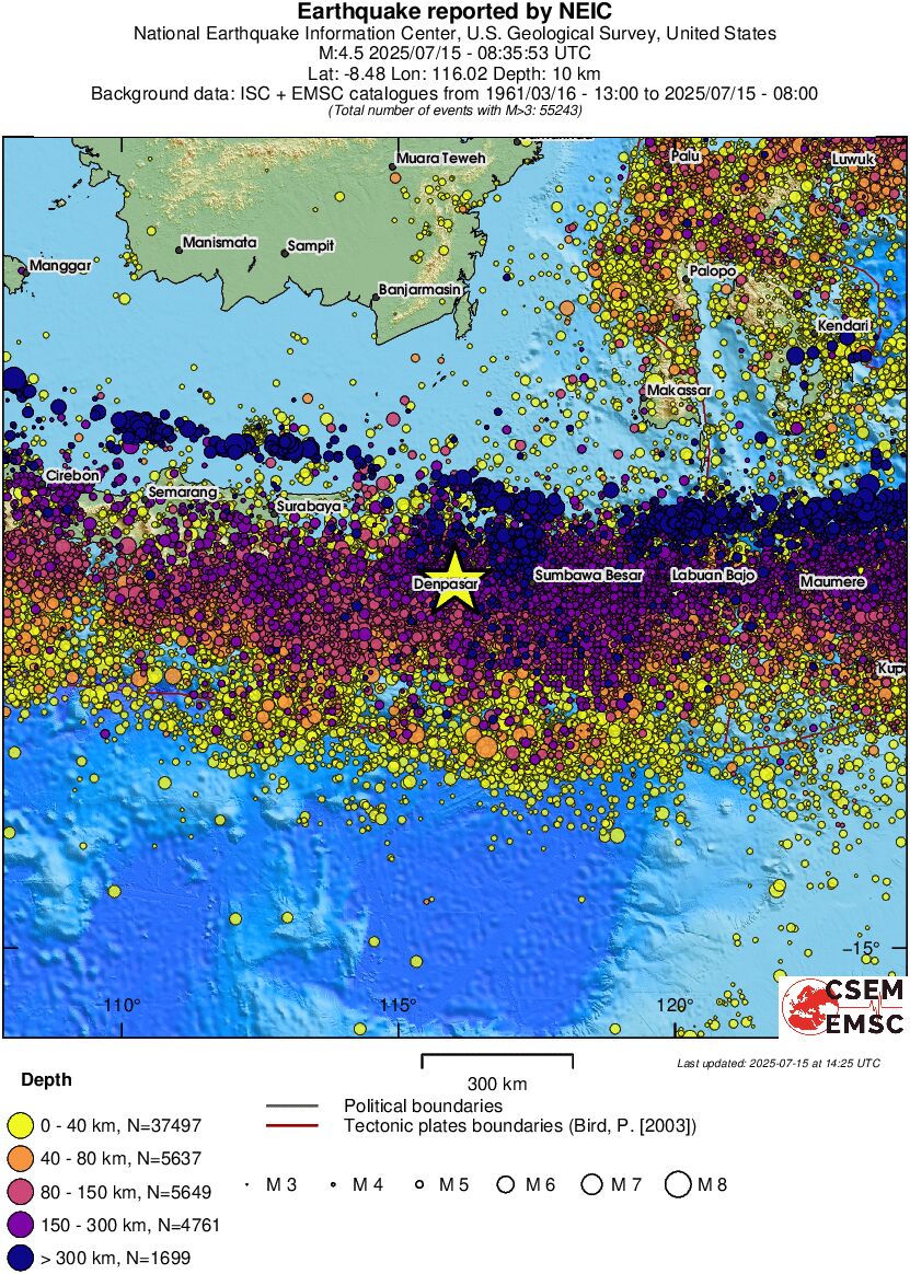 wide historical seismicity