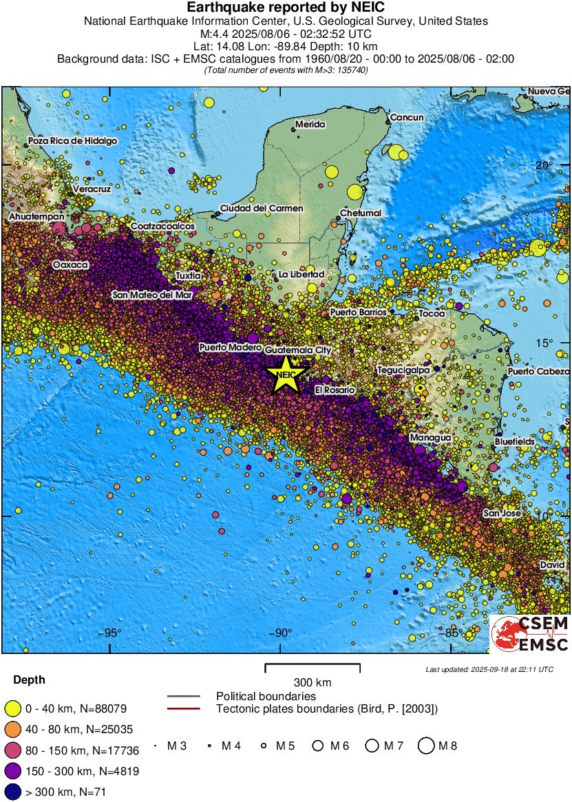 wide historical seismicity
