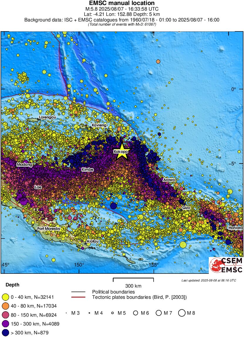 wide historical seismicity