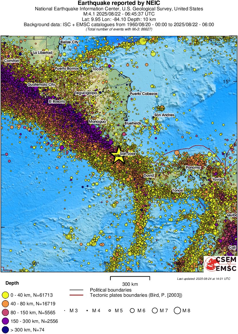 wide historical seismicity