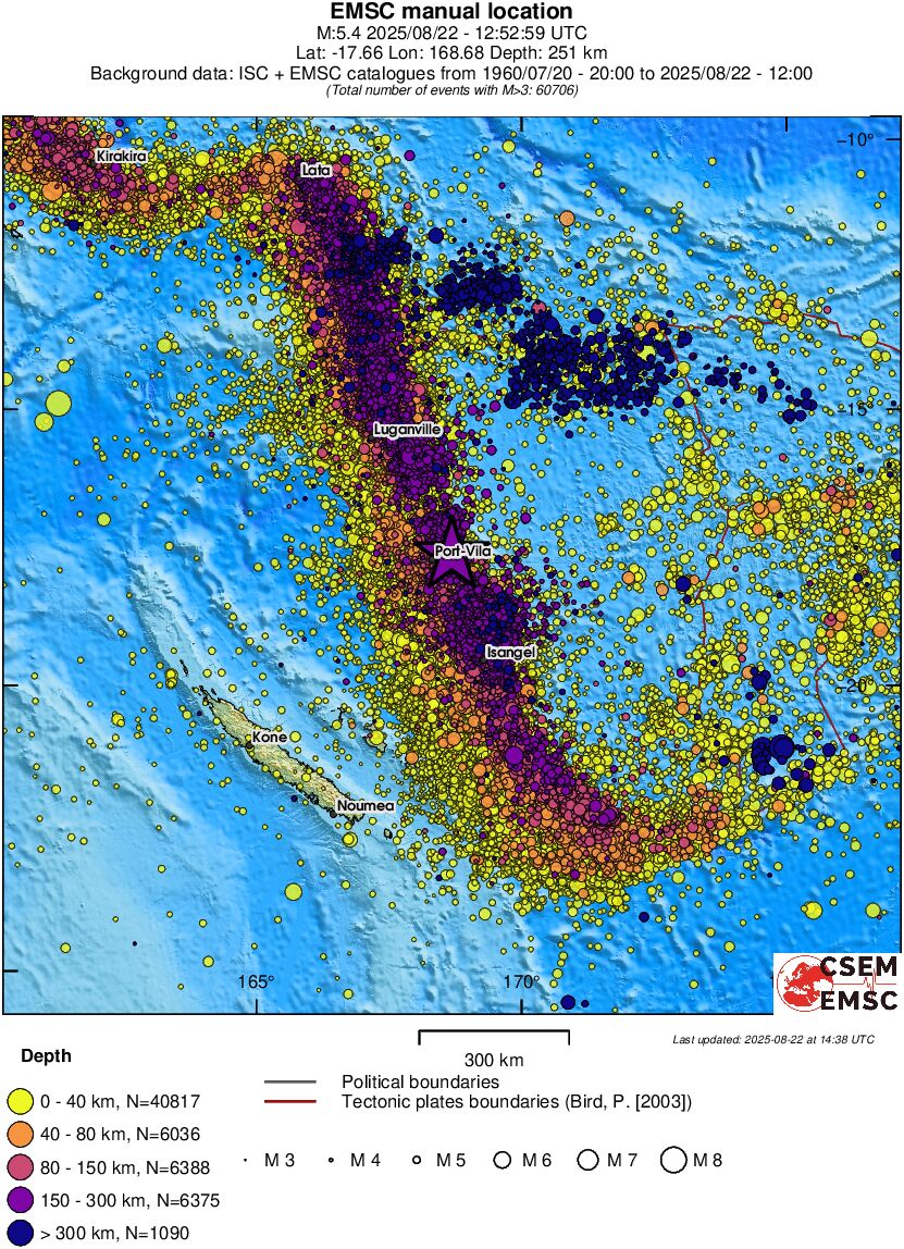 wide historical seismicity