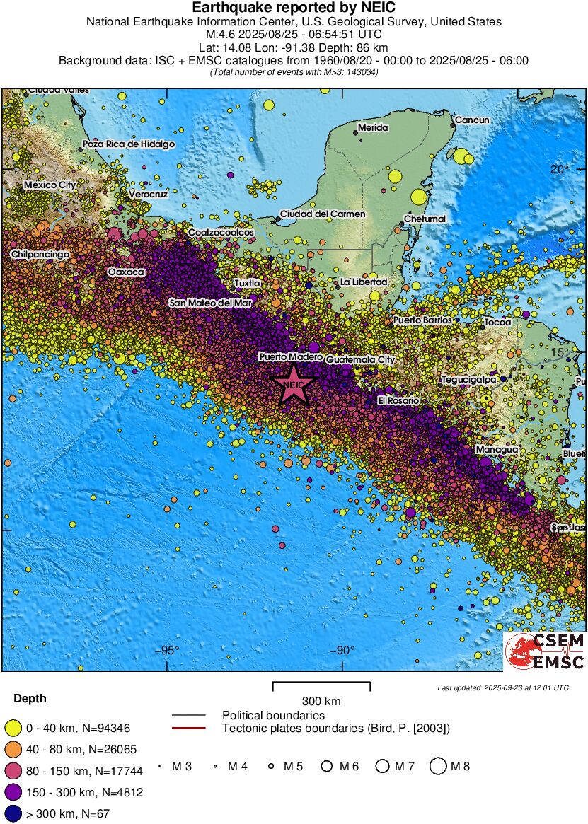 wide historical seismicity