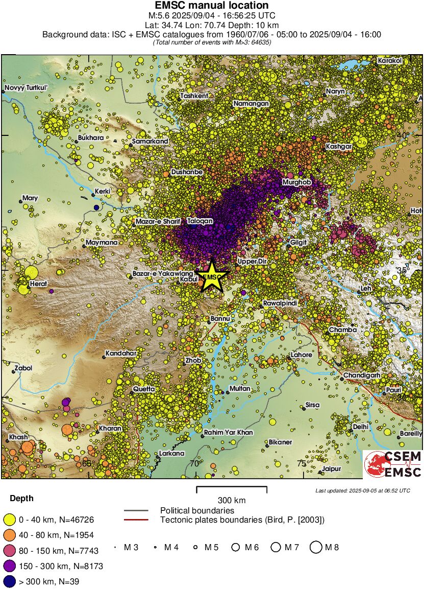 wide historical seismicity