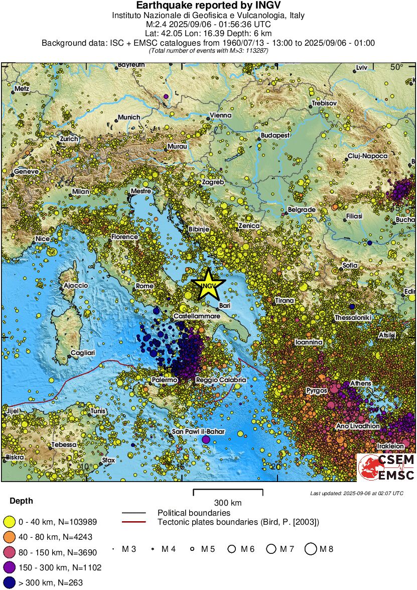wide historical seismicity