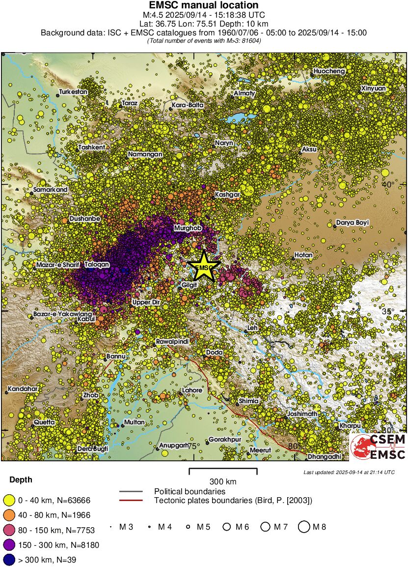 wide historical seismicity