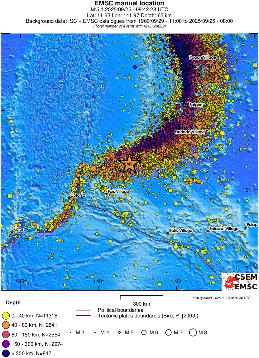 wide historical seismicity
