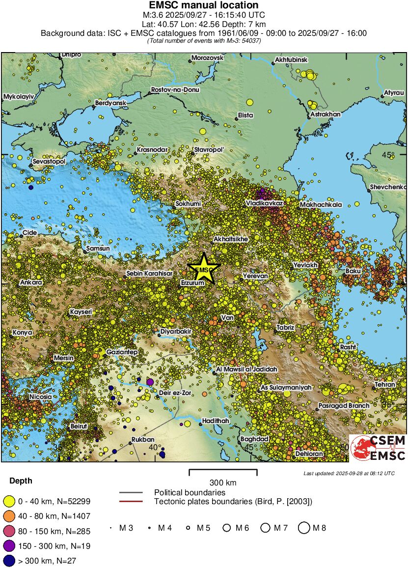 wide historical seismicity