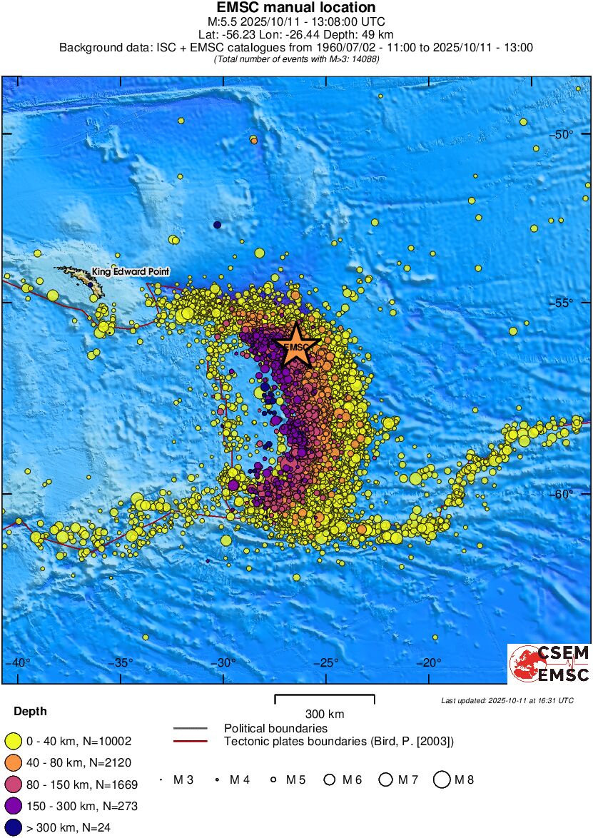 wide historical seismicity