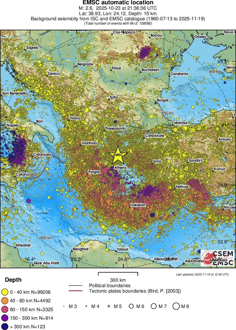 wide historical seismicity