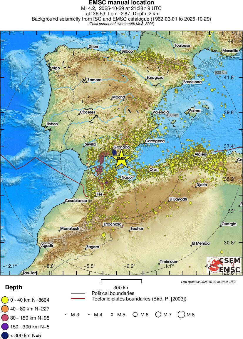 wide historical seismicity