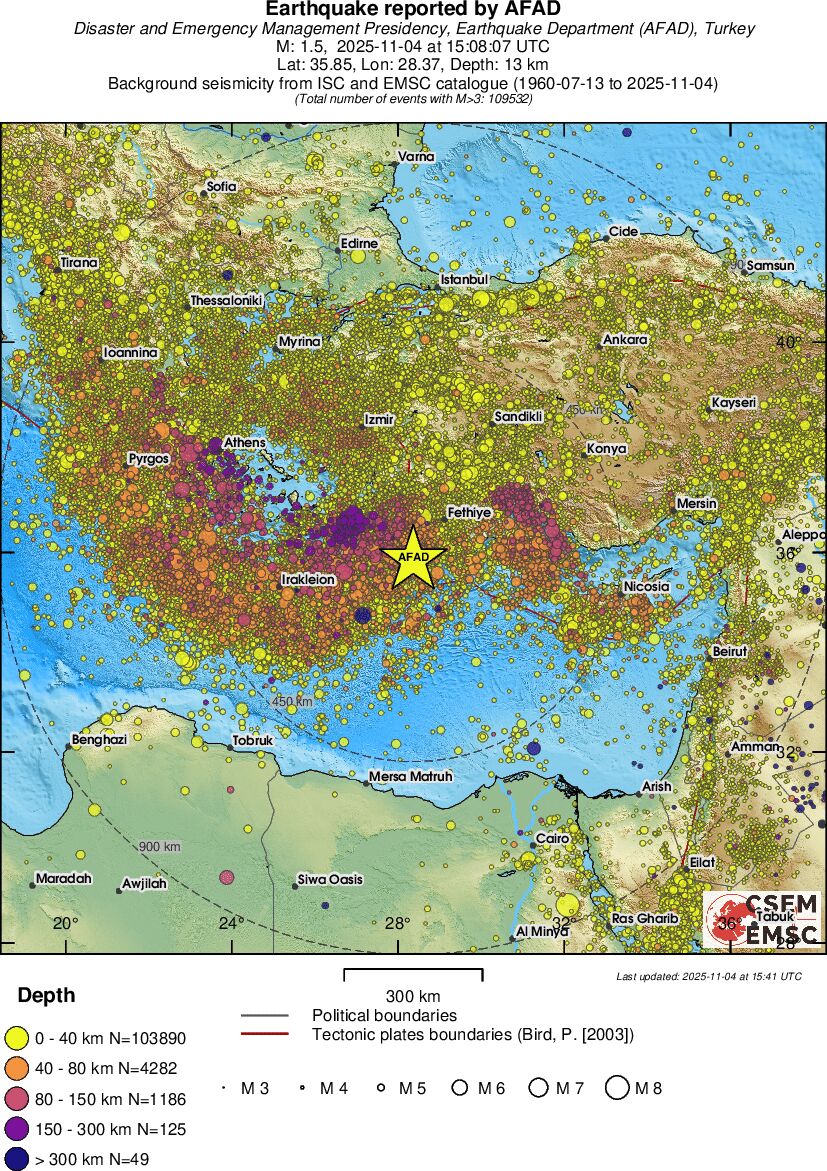 wide historical seismicity