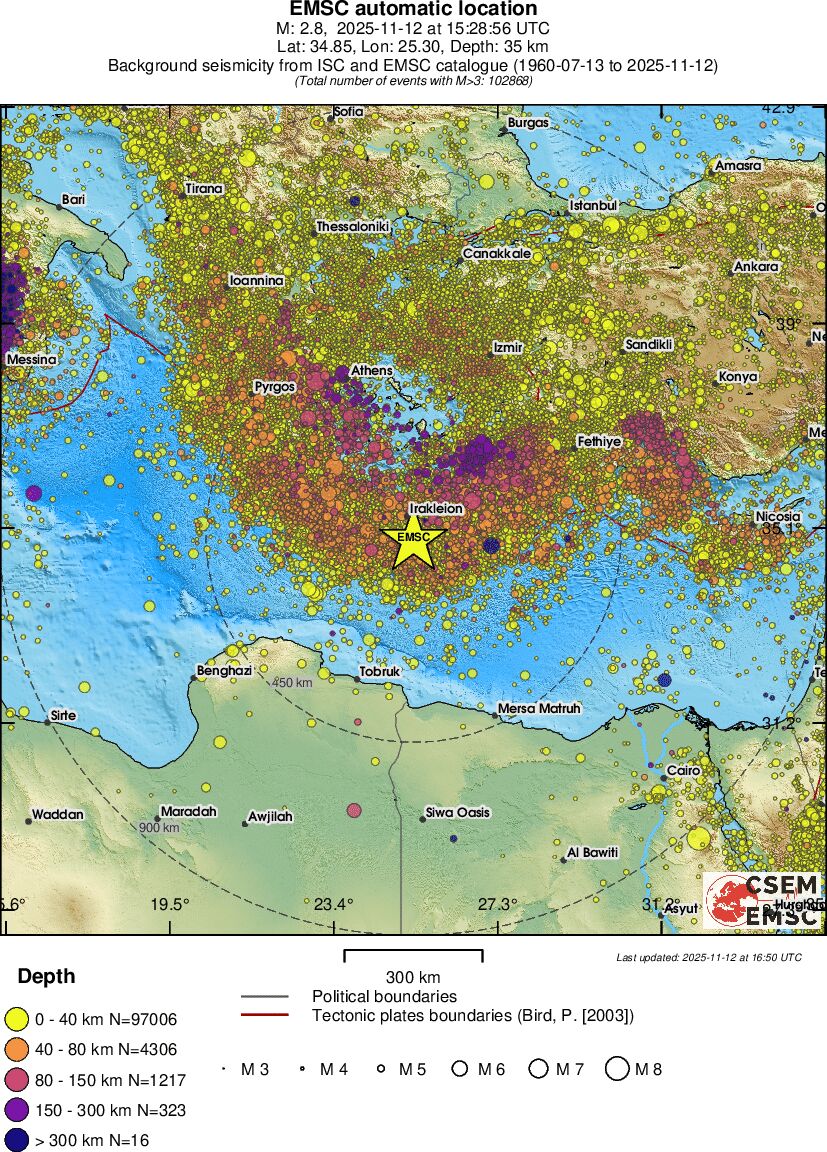 wide historical seismicity
