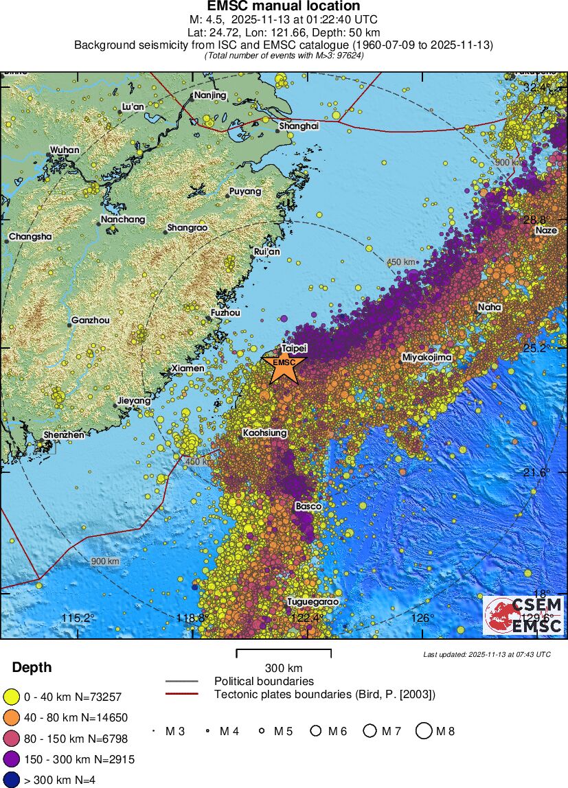 wide historical seismicity