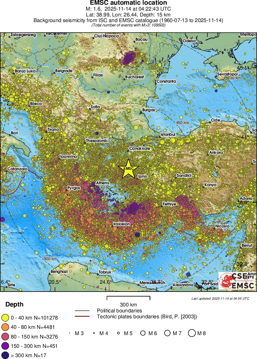 wide historical seismicity